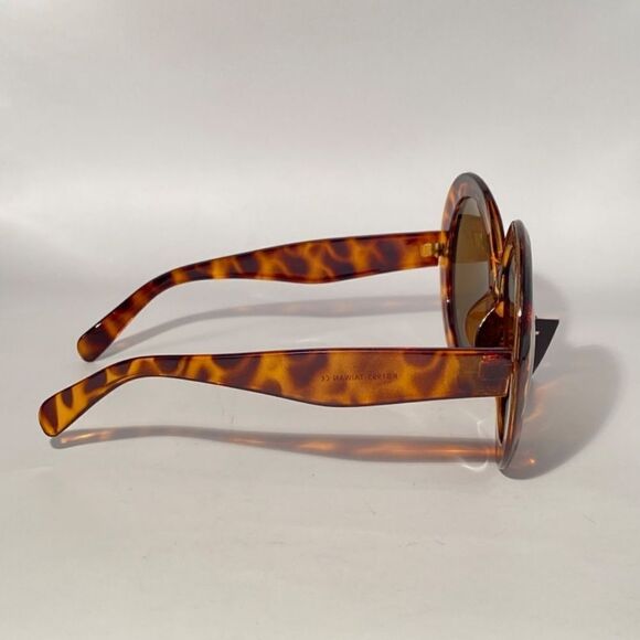 1065 Kiss Oversized Round Tortoise Sunglasses NWT - Picture 5 of 9